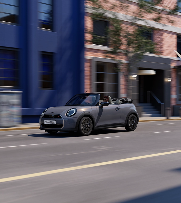 MINI Cooper Cabrio – Frontansicht – Sparkling Copper Grey