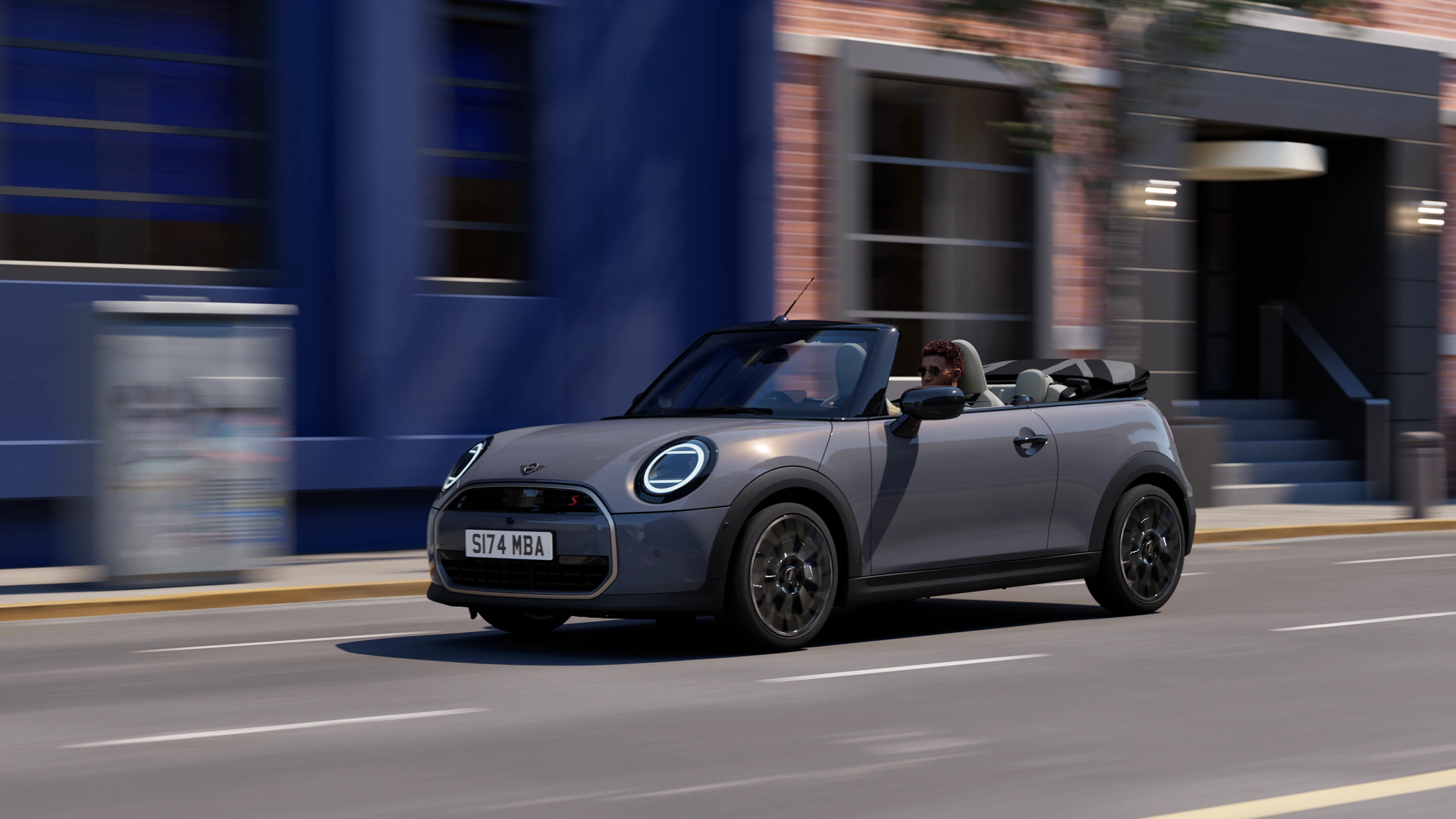 MINI Cooper Cabrio – Frontansicht – Sparkling Copper Grey