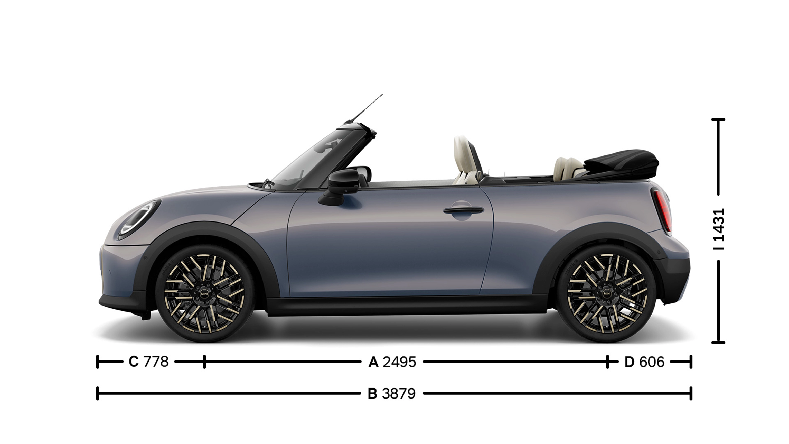 MINI Cooper Cabrio - dimensions - image d'introduction