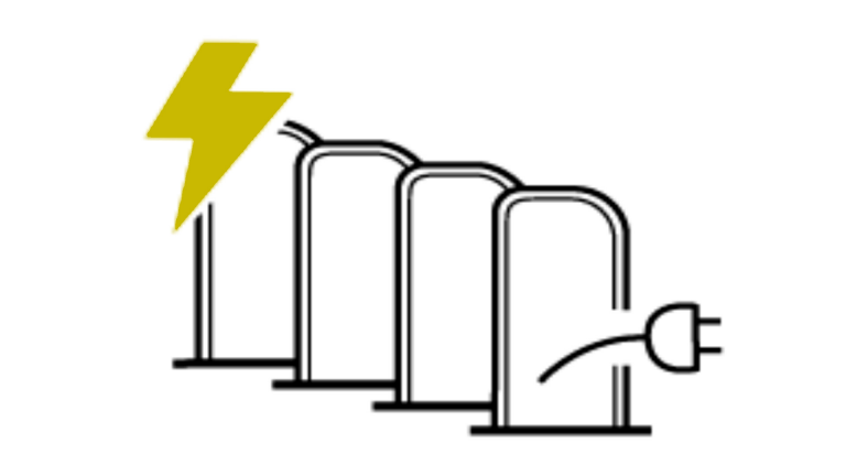 MINI Elektromobilität – Illustration – Ladestationen