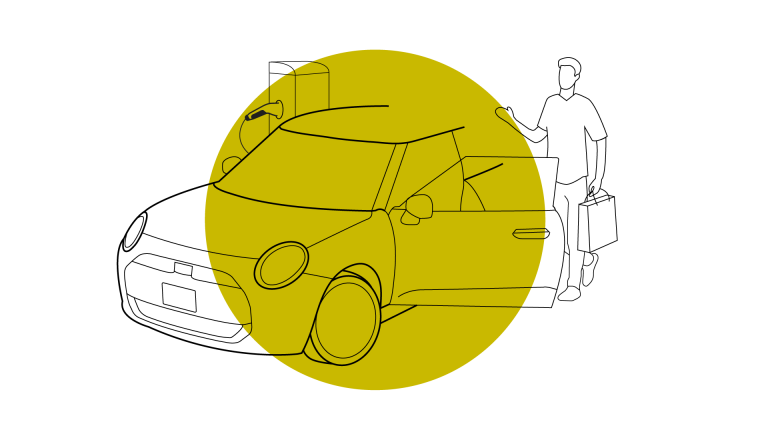 MINI Elektromobilität – Laden – Beim Einkaufen