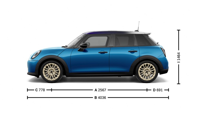 MINI Cooper 5 Portes - dimensions - image d'introduction